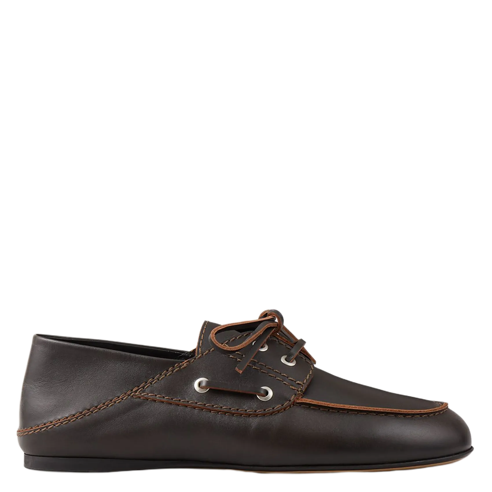 Derbies en cuir Marron