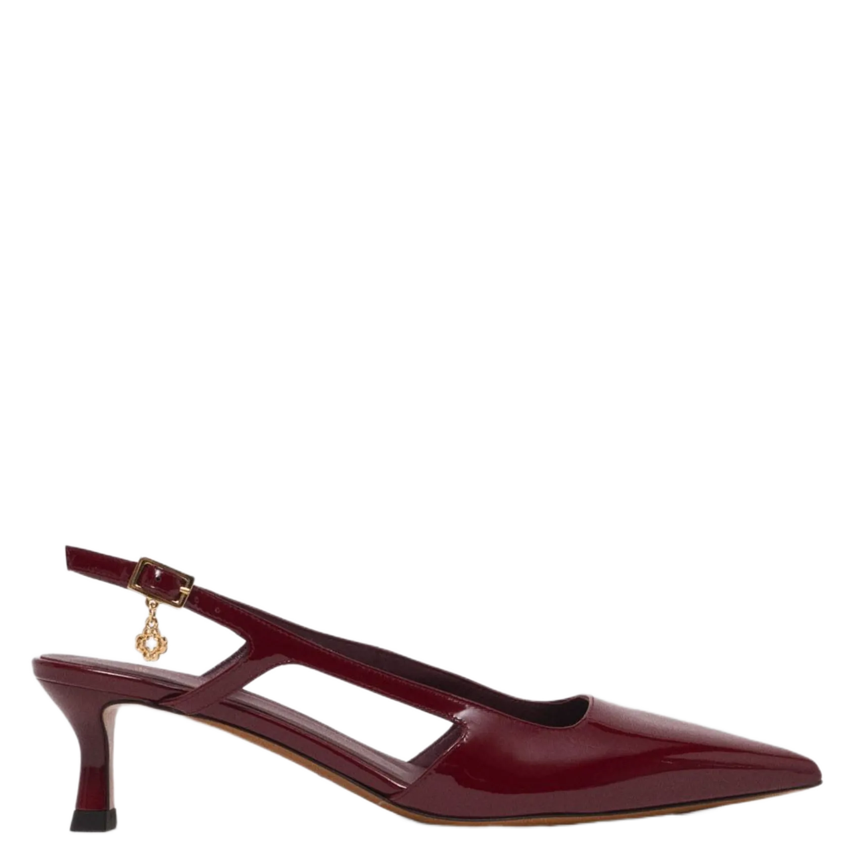 Escarpins en cuir Rouge