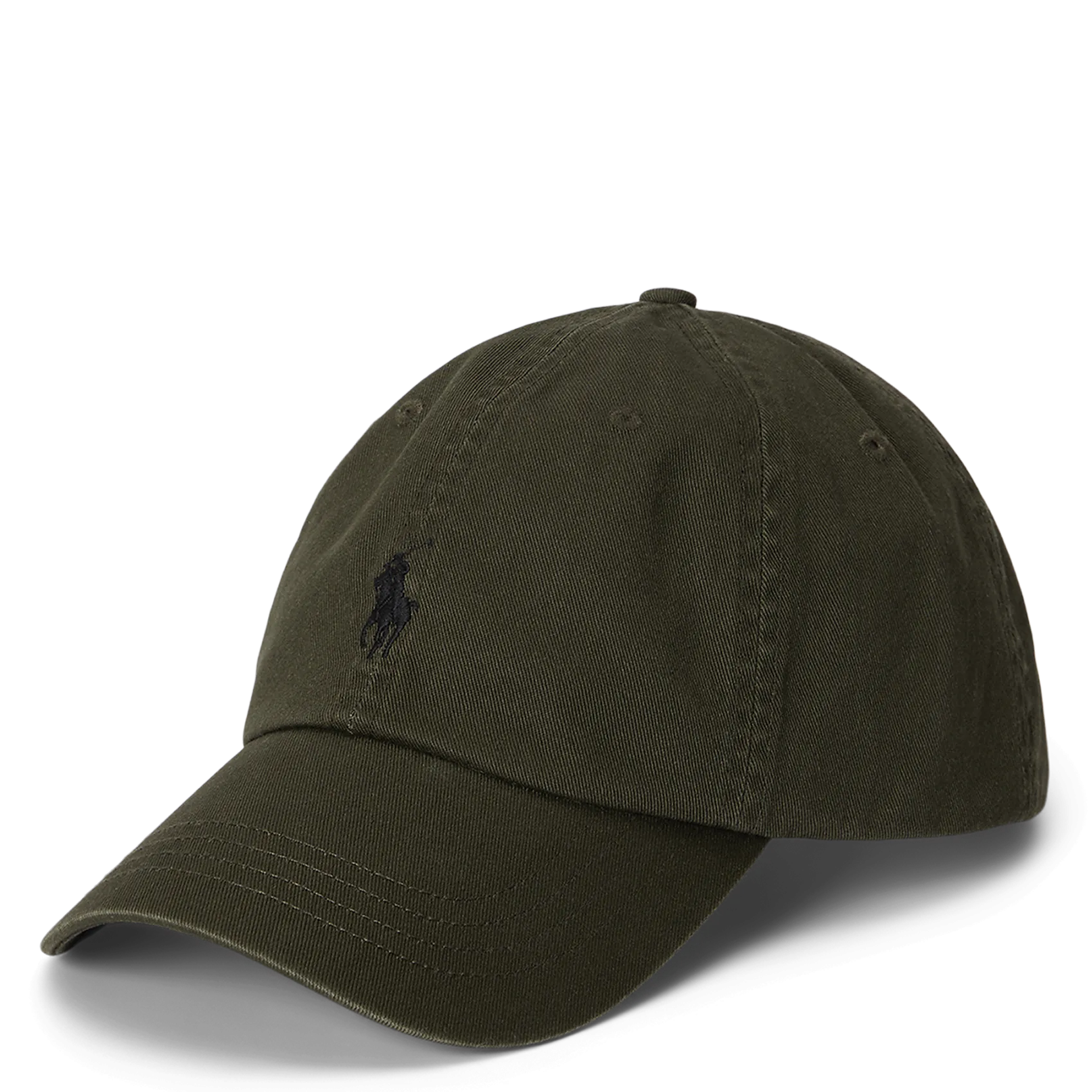 Casquette logo brodé en coton Vert