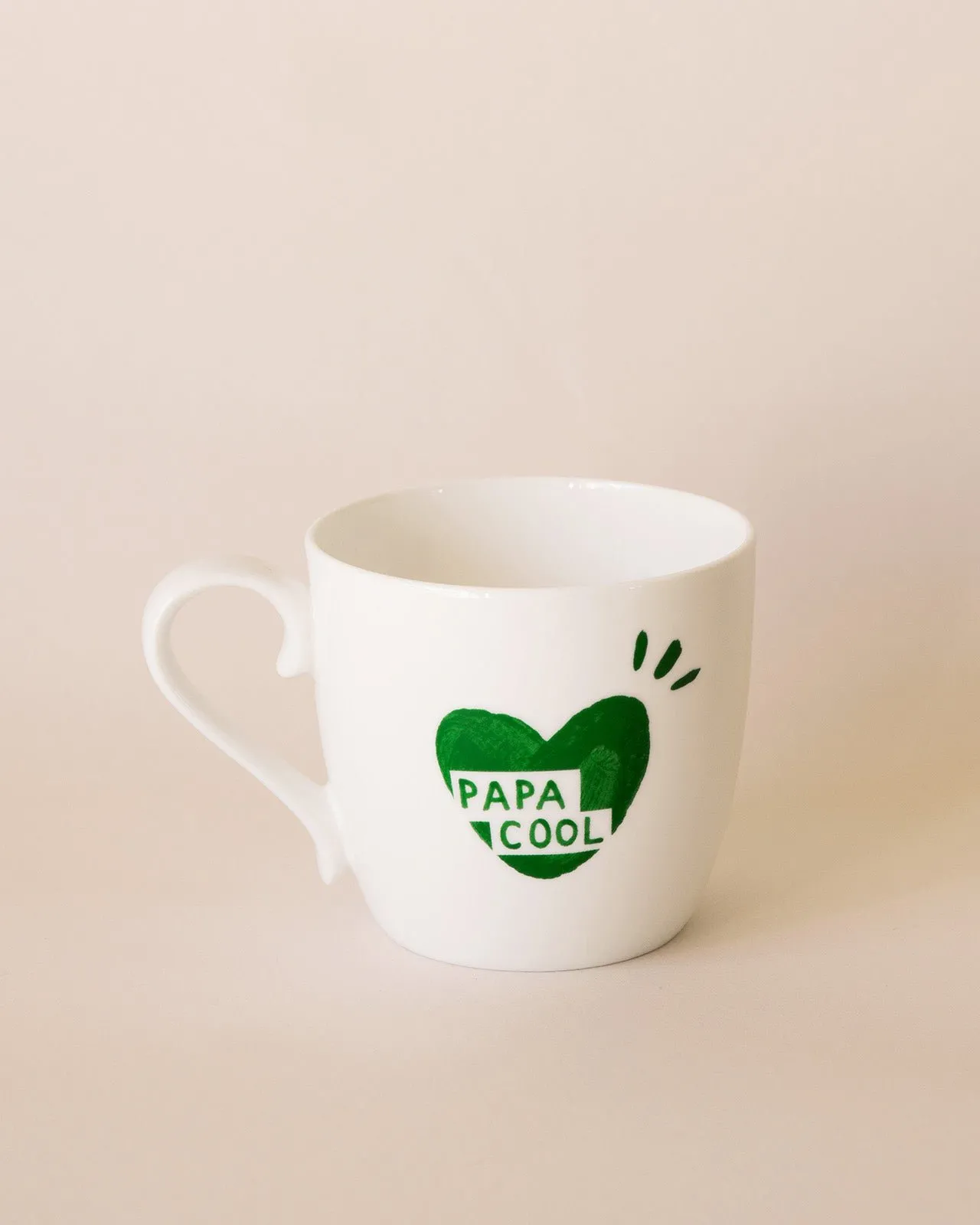 Le mug papa cool cœur Blanc