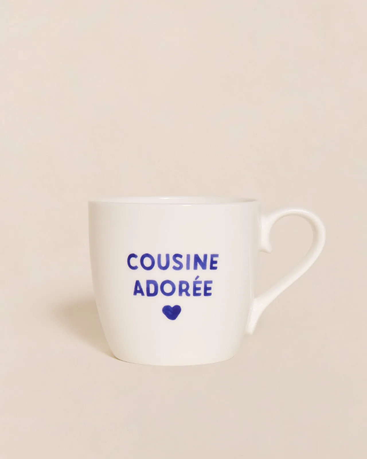 Le mug cousine adorée Blanc