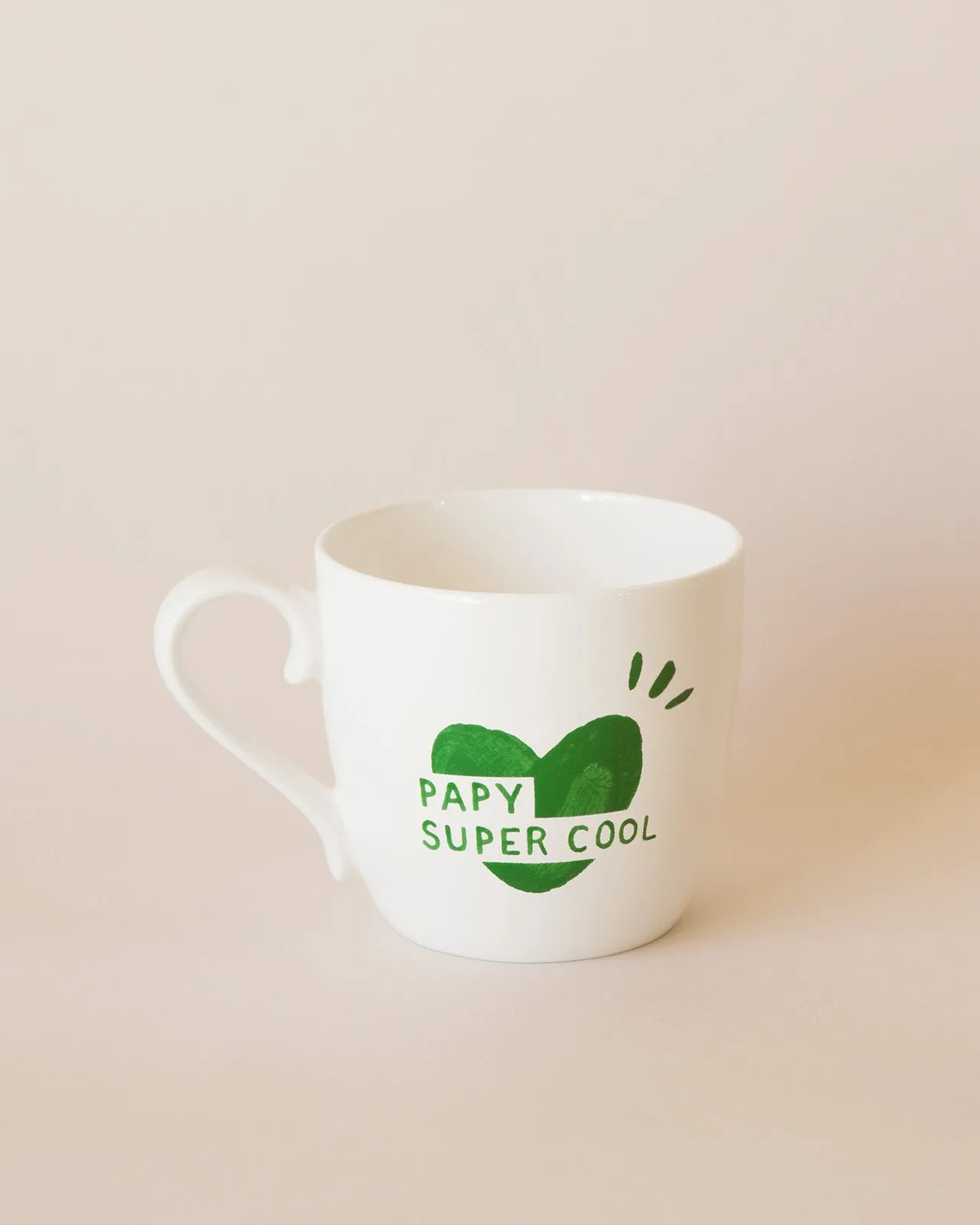 Le mug papy super cool cœur Blanc