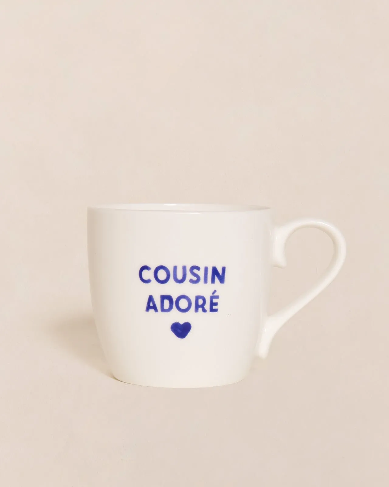 Le mug cousin adoré Blanc
