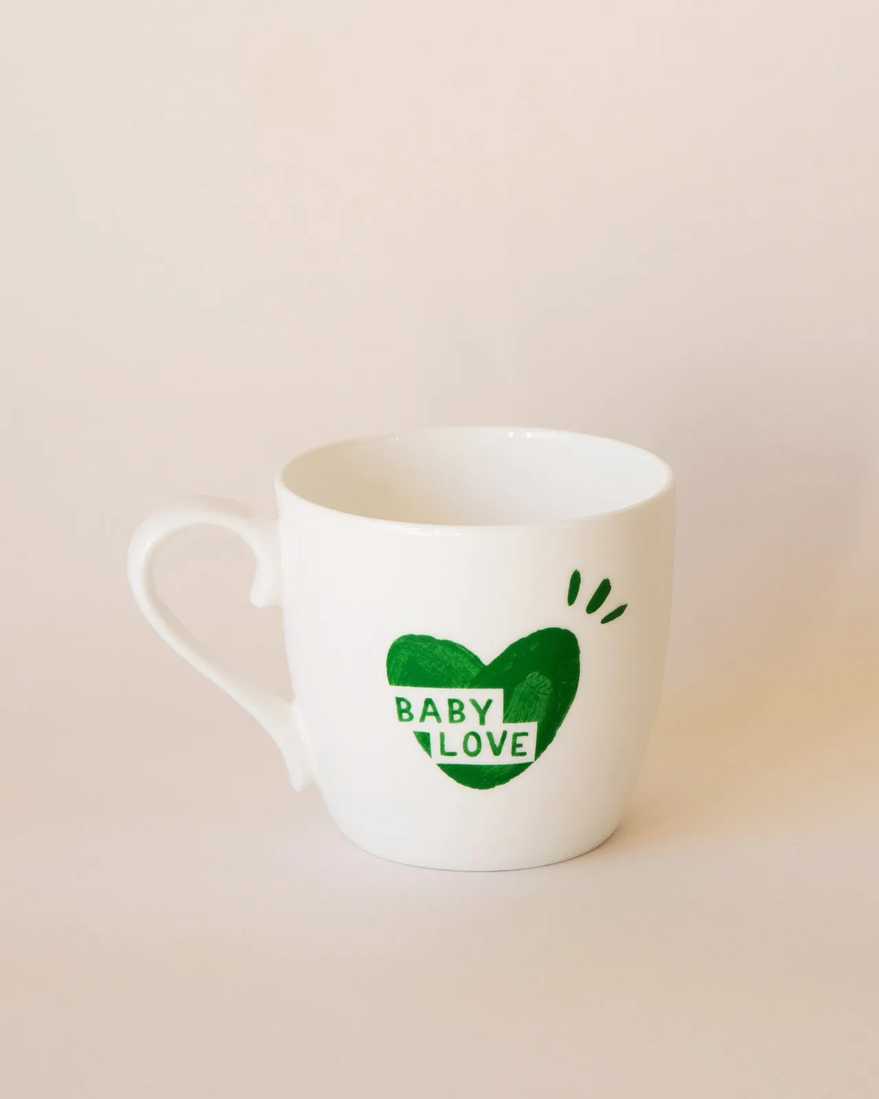 Le mug baby love cœur Blanc
