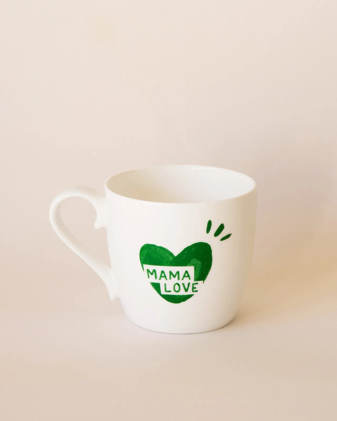 Le mug mama love cœur Blanc