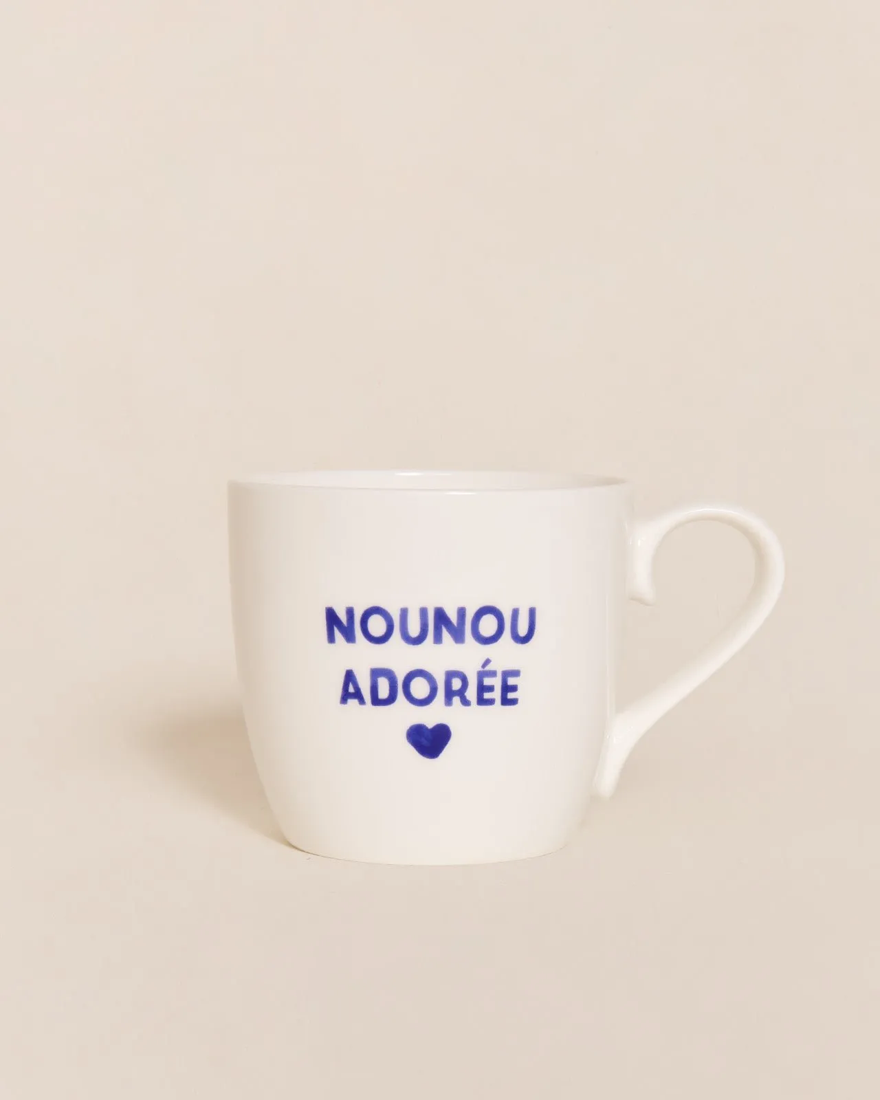 Le mug nounou adorée Blanc