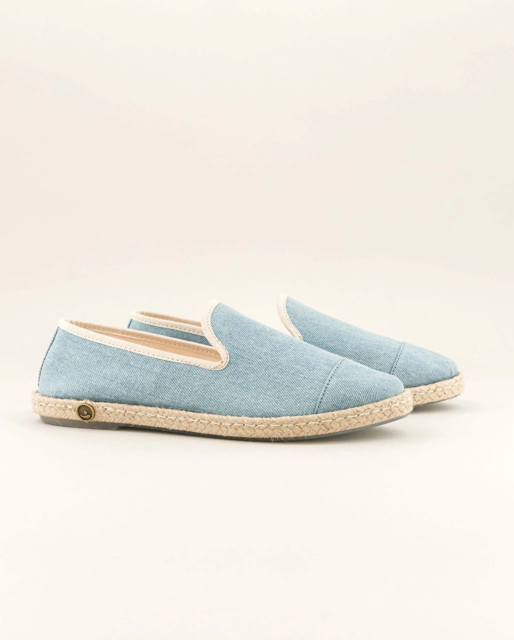 Espadrille femme denim, bleu délavé Bleu