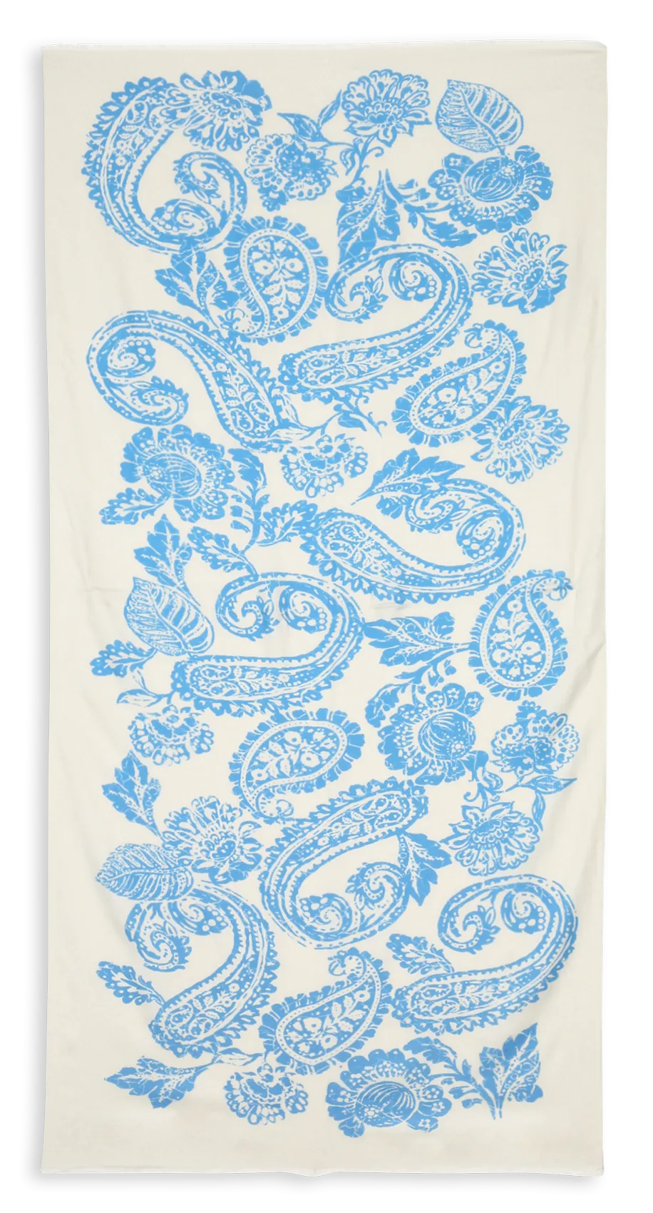 Foulard rectangulaire à motifs Bleu