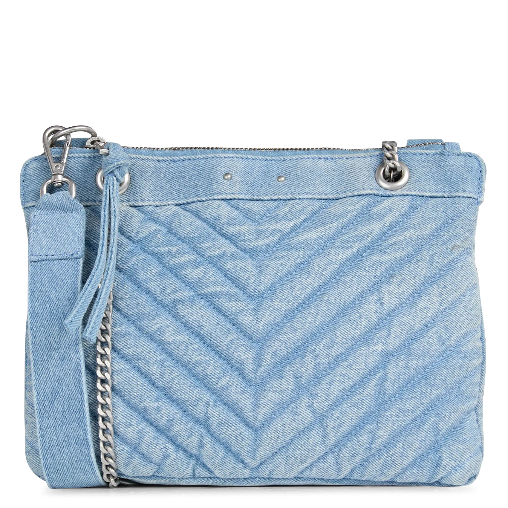 Sac matelassé en coton Bleu 1440 REPORTER