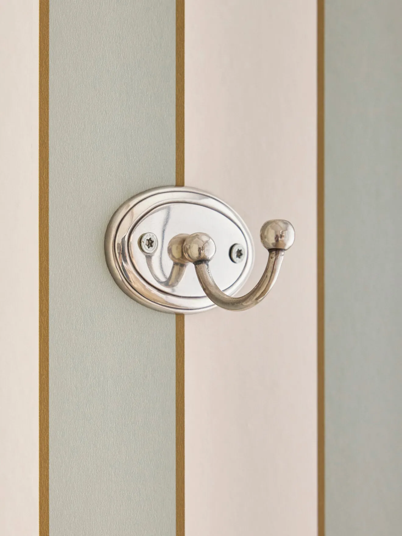 Patère en métal eugénie Argent