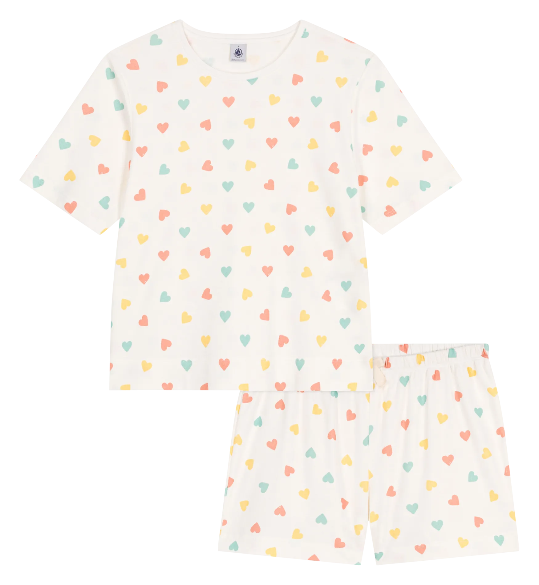 Pyjama à coeurs Multicolore