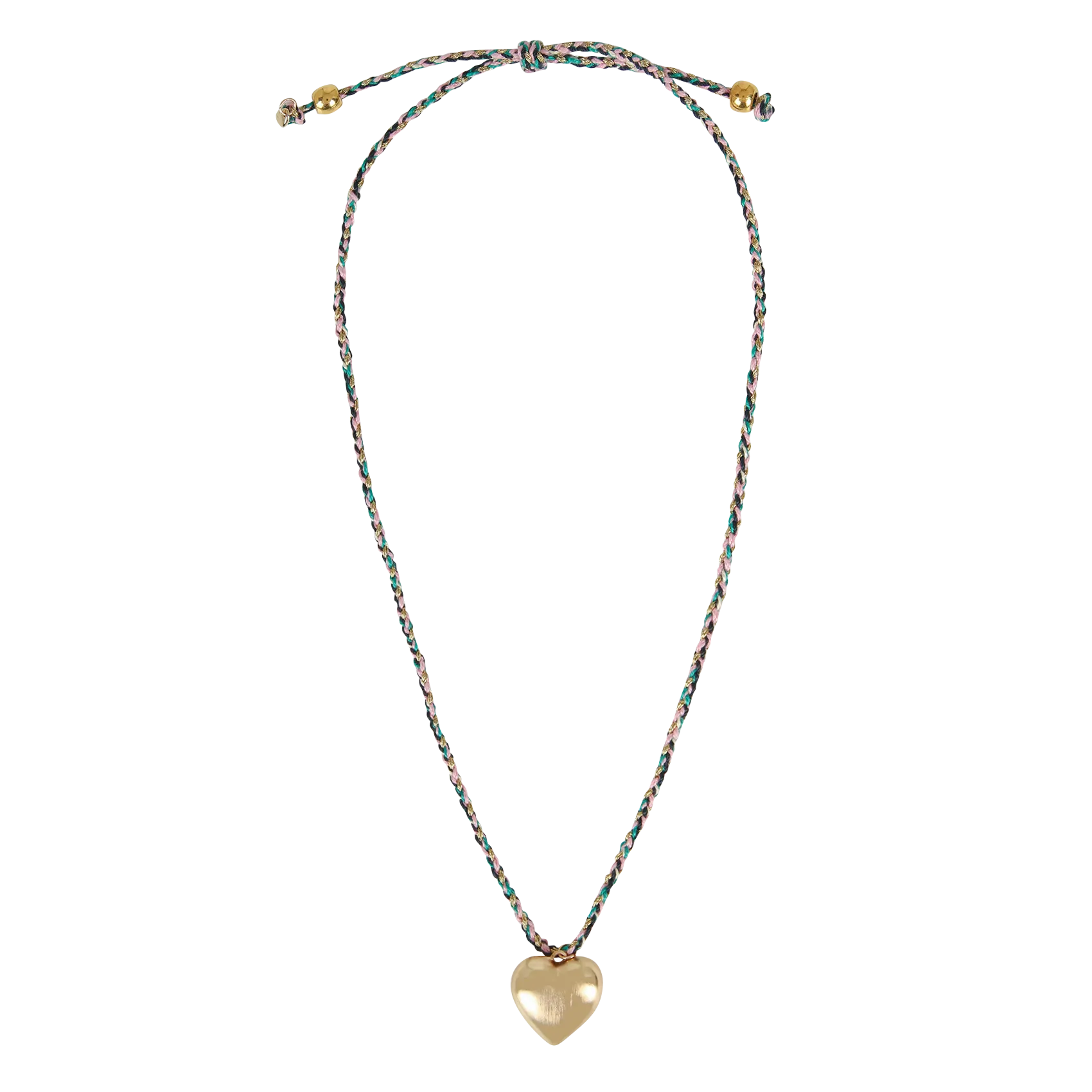 Sautoir en coton Vert LOCKEY