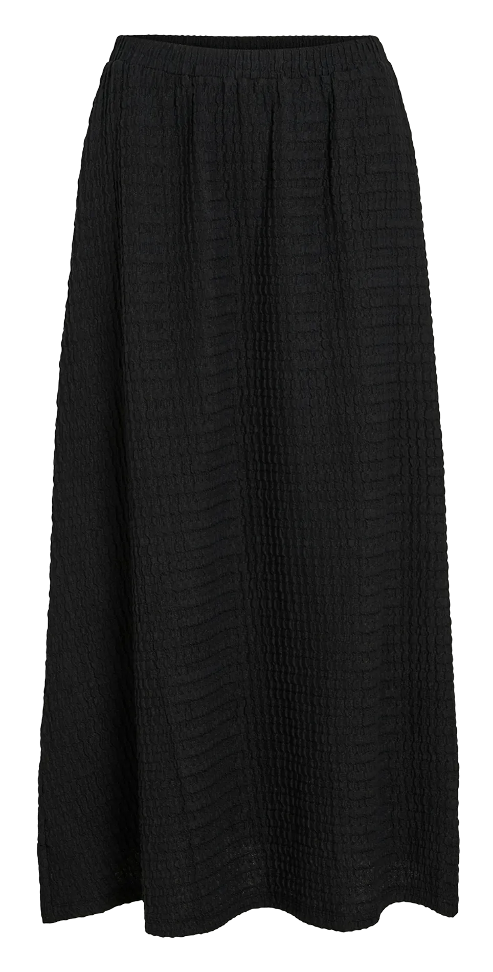 Jupe longue évasée unie Noir