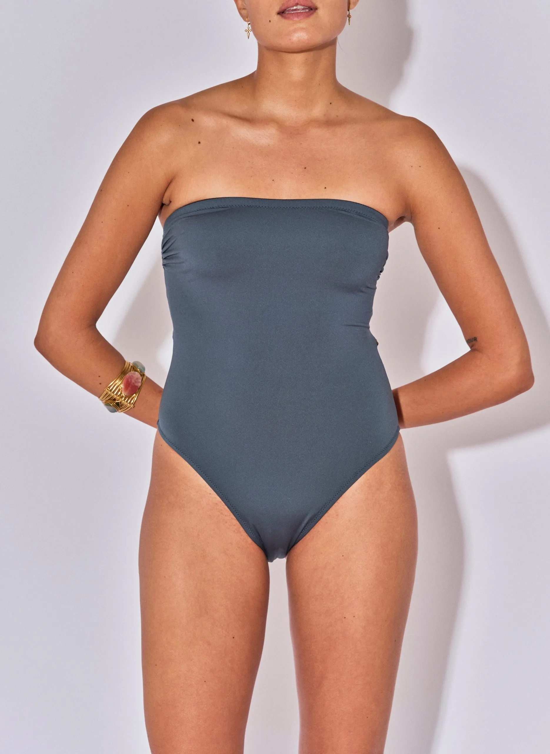 Maillot de bain 1 pièce dos nu Bleu ADI