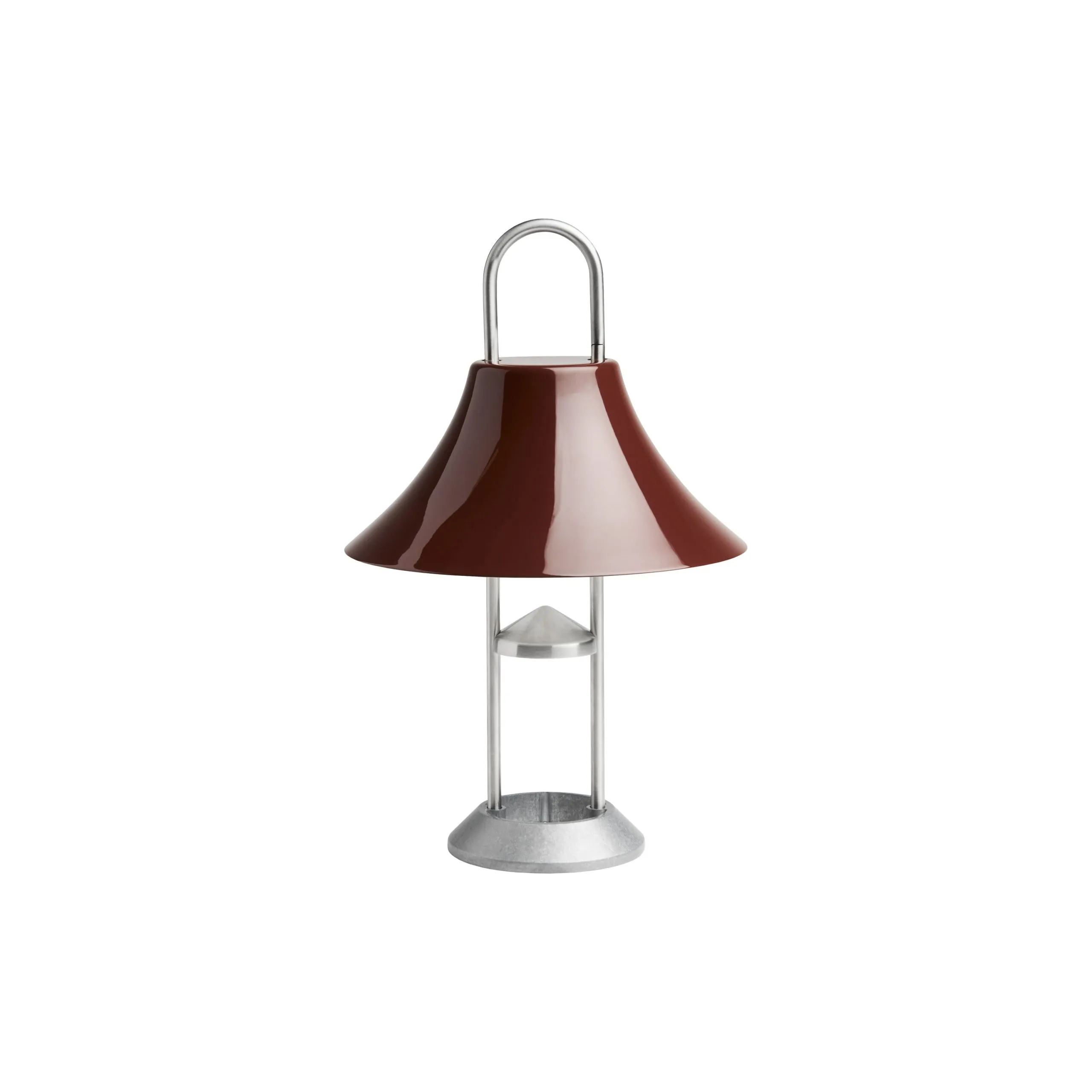 Lampe extérieur sans fil rechargeable métal Rouge MOUSQUETON