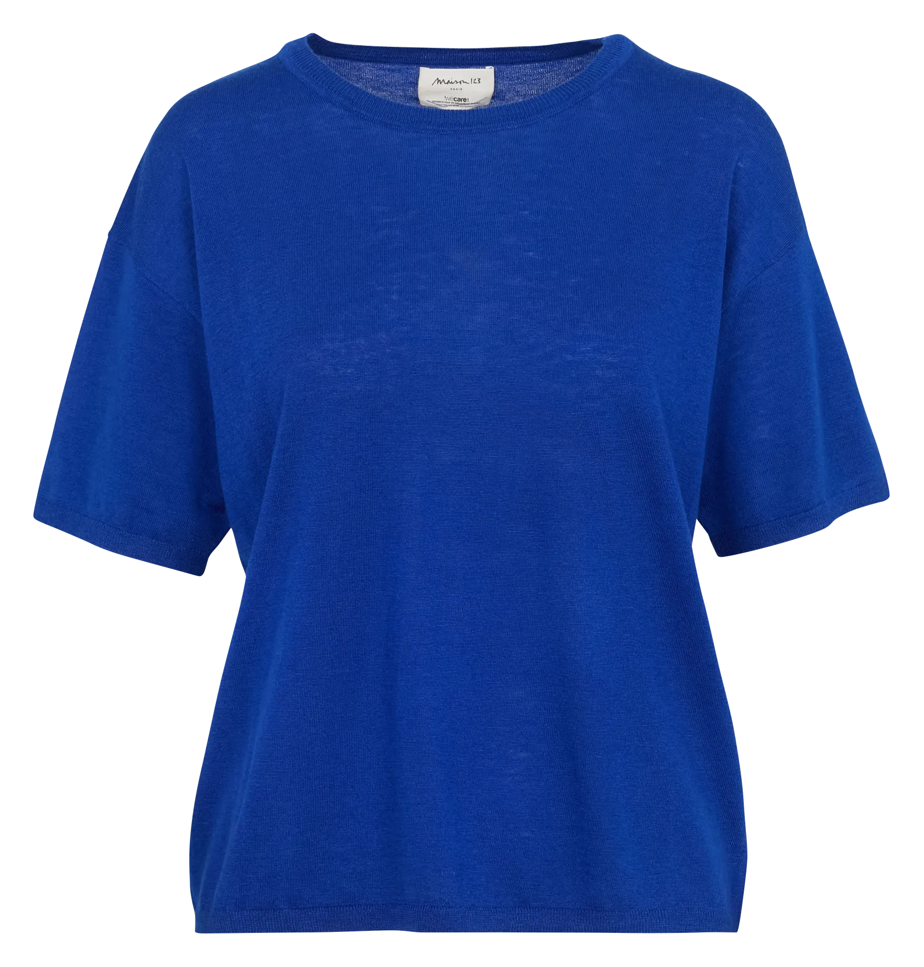 Tee-shirt col rond Bleu BENSON