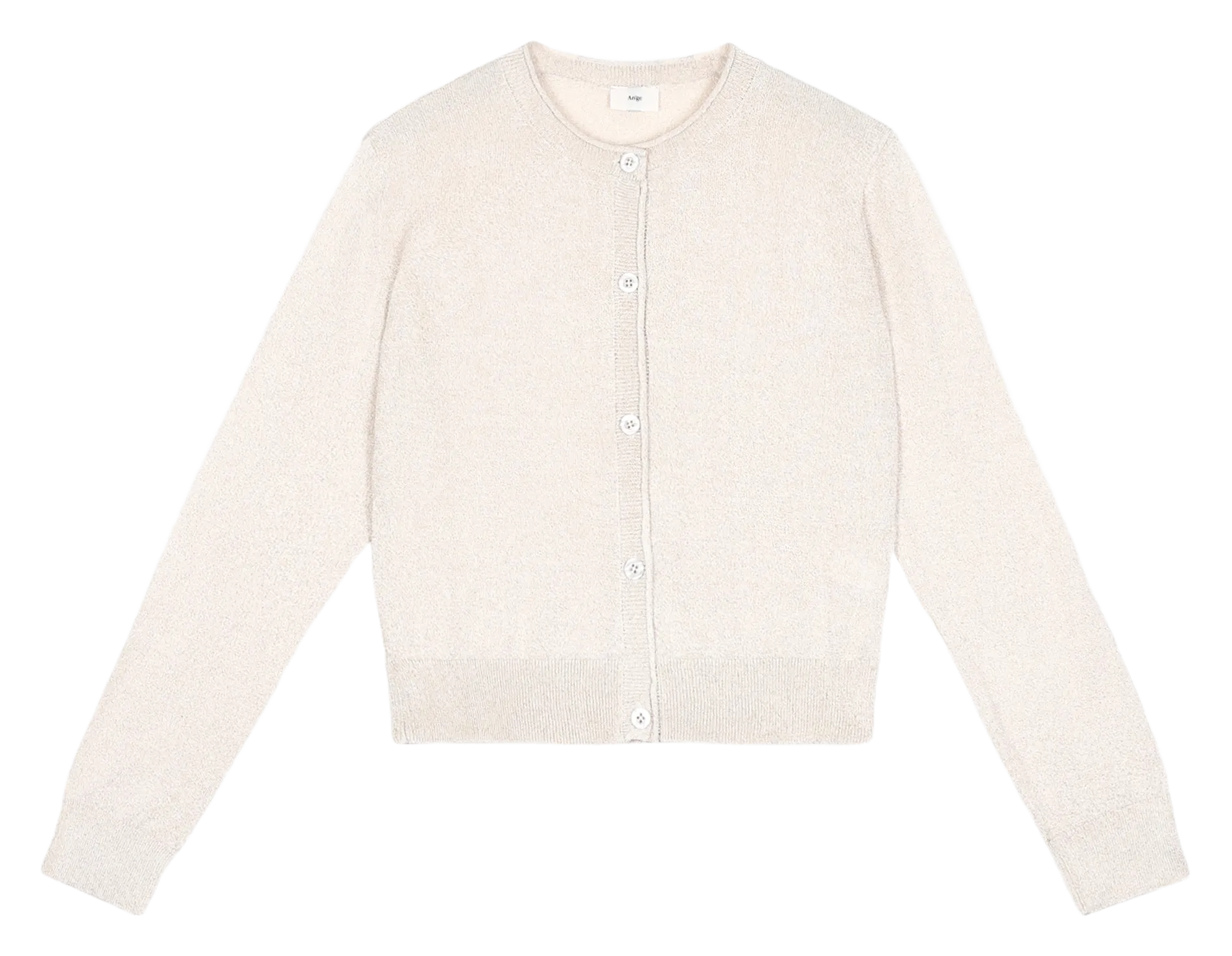 Cardigan droit boutonné Beige LETITOU