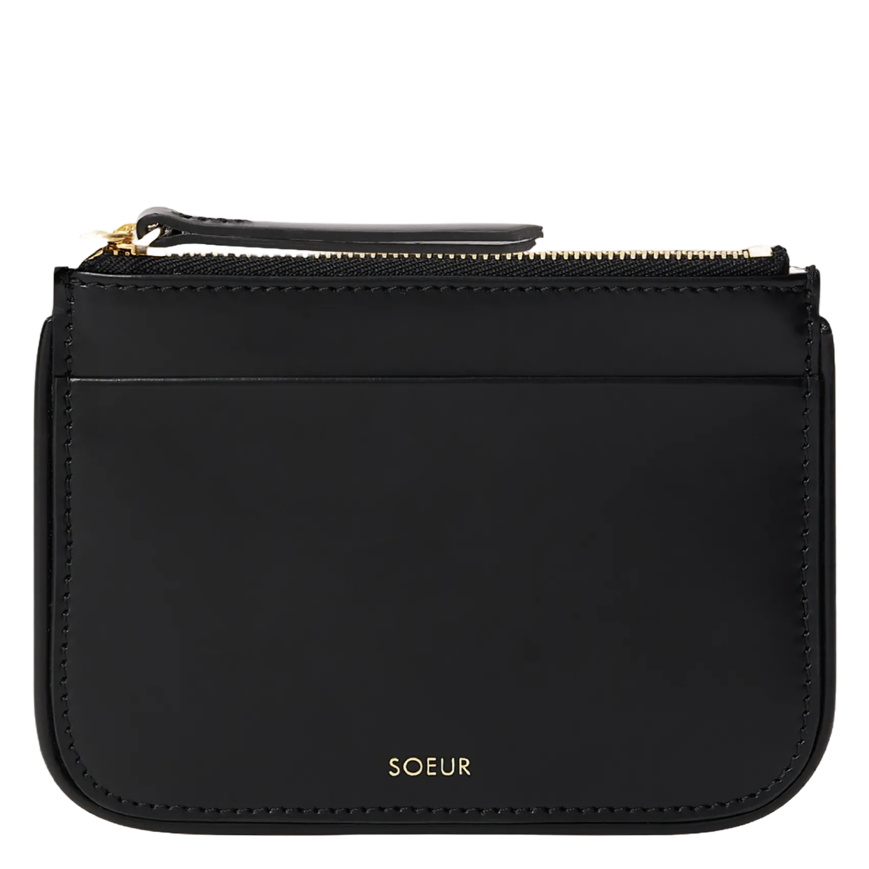 Porte-monnaie en cuir Noir ARSENE