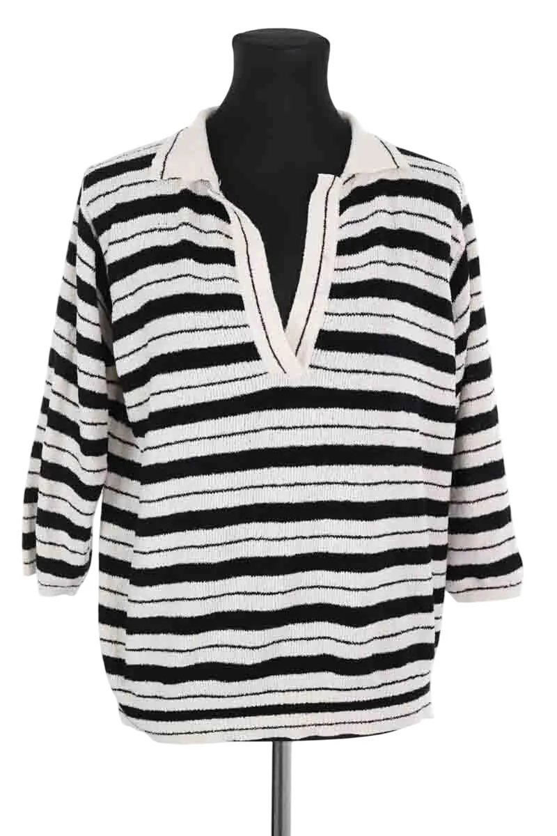 Tricot en coton Blanc