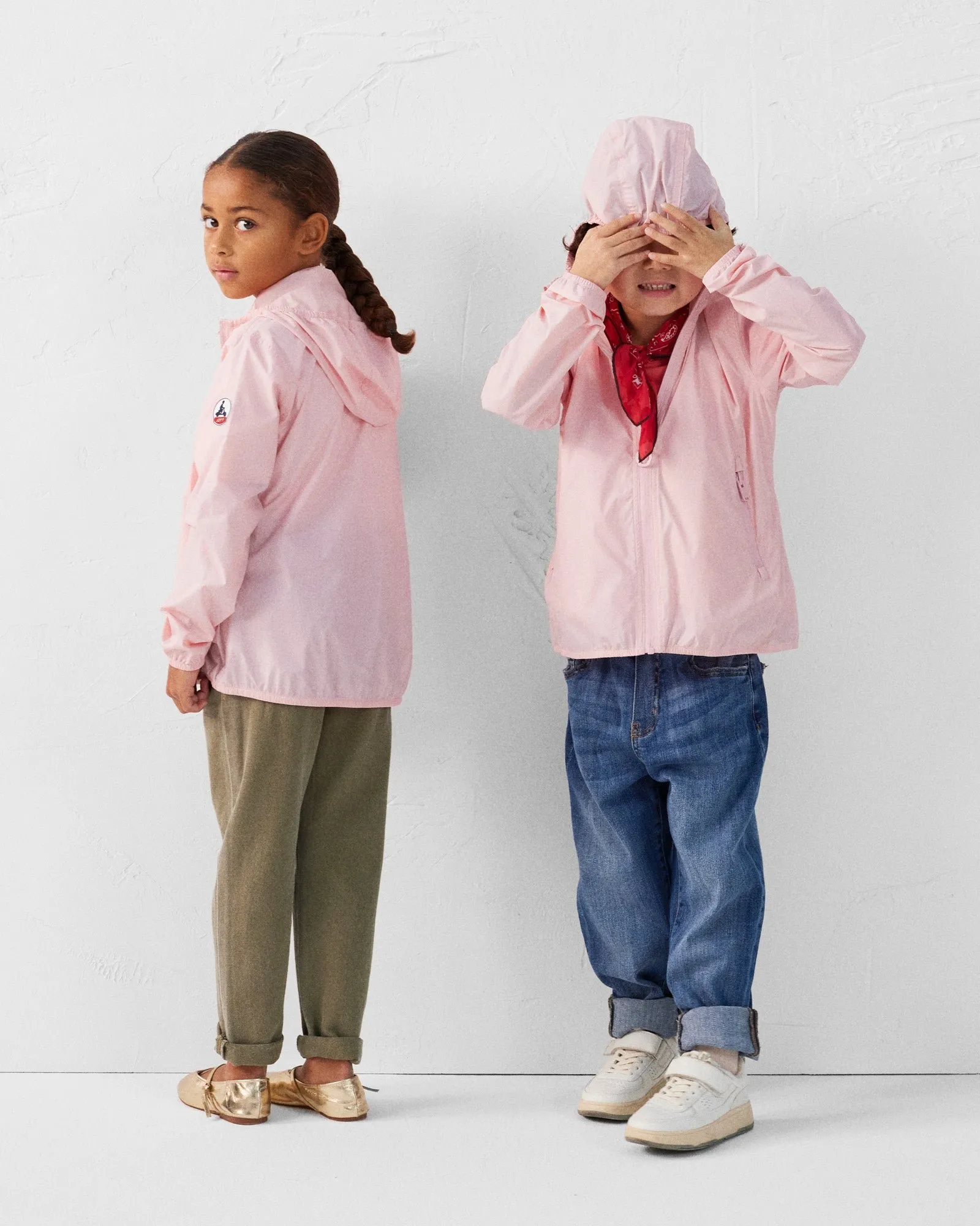 Imperméable enfant paquetable arran Rose