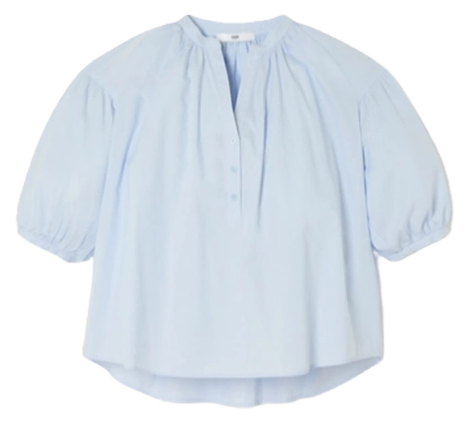 Top ample col tunisien Bleu CORA