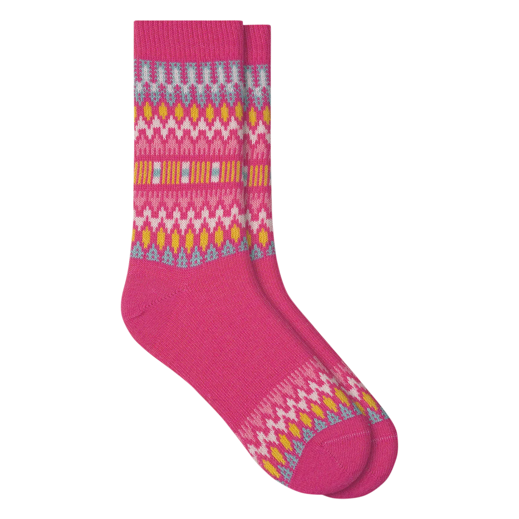 Chaussettes mi-haute imprimées Rose