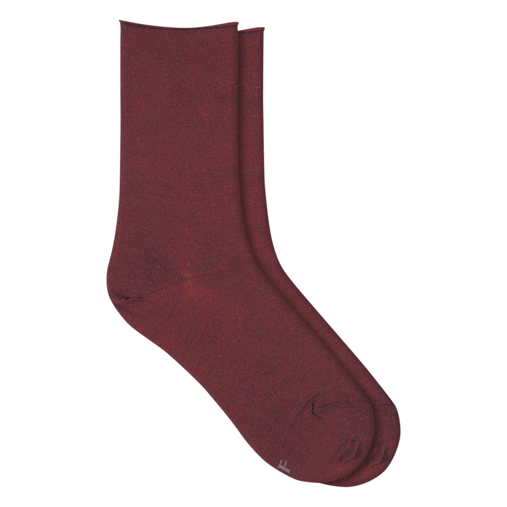 Chaussettes en laine fine mélangée Rouge