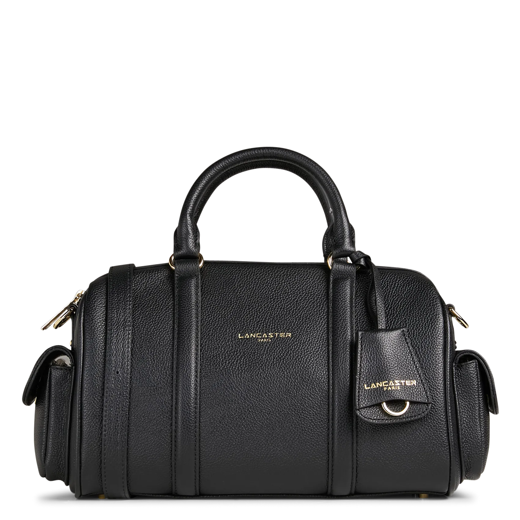 Sac polochon en cuir Noir MILANO ANA