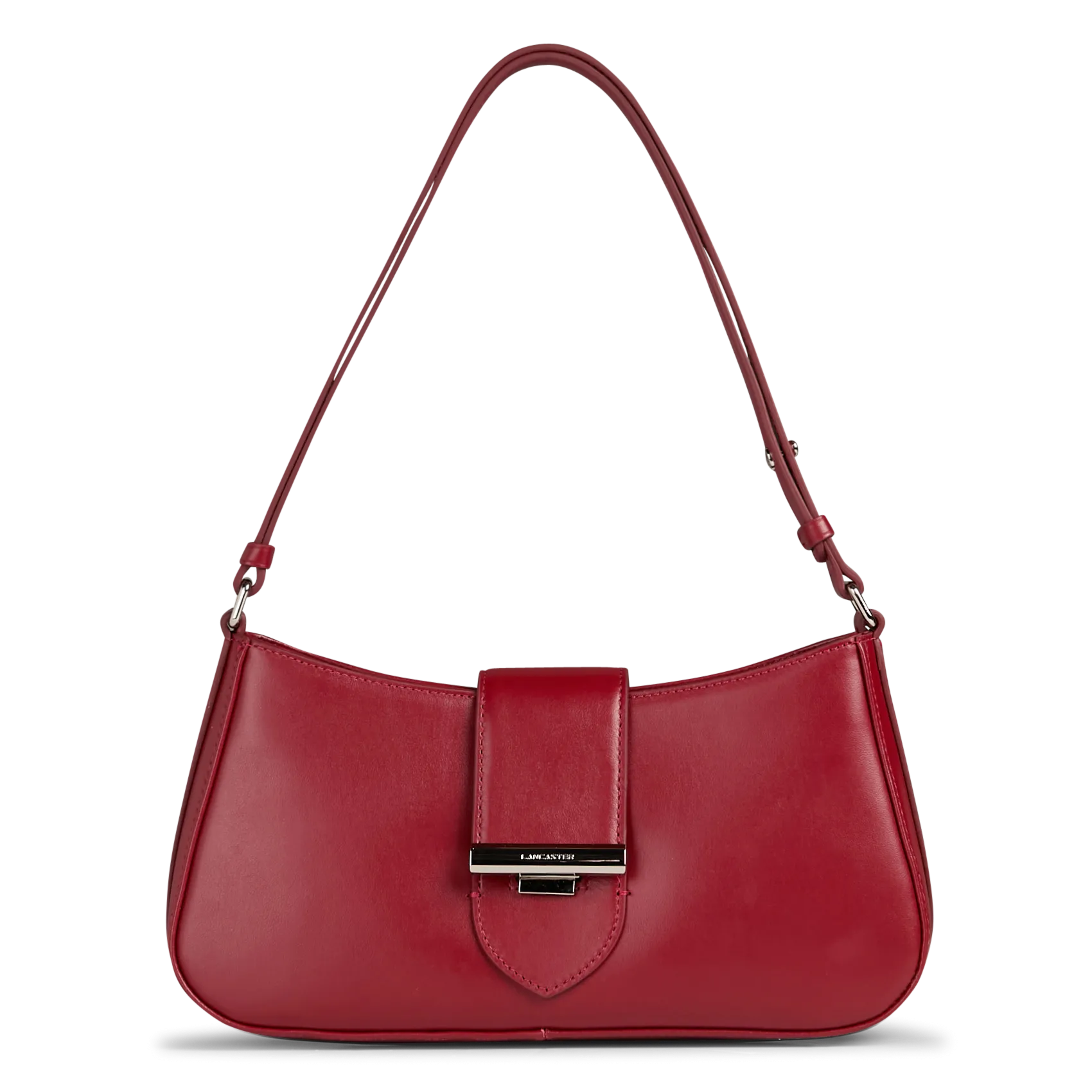 Sac porté épaule en cuir Rouge PARIS ILY