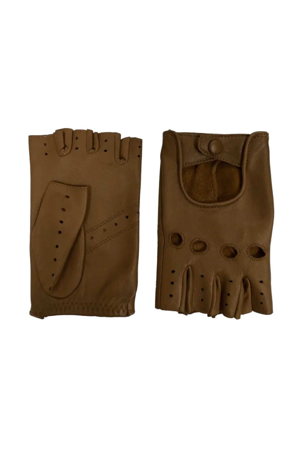 Faye dc gants en cuir Marron FAYEDC