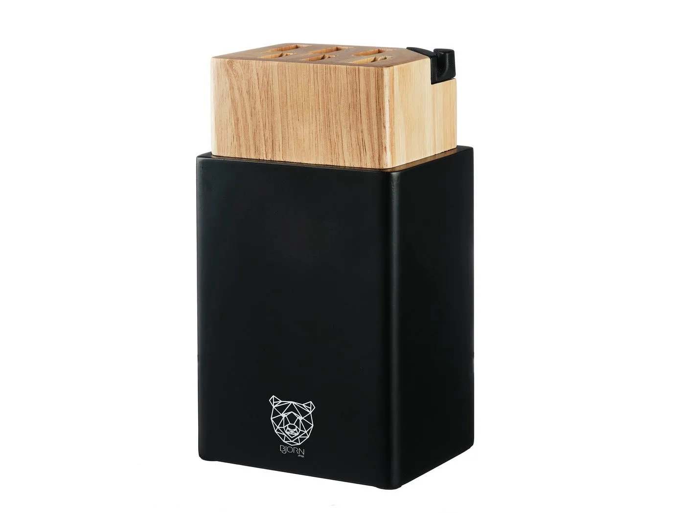 Bloc couteaux avec aiguiseur intégré porvoo Marron