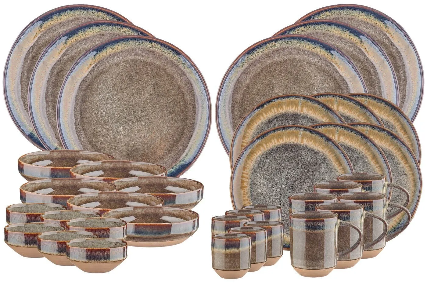 Service complet genesis - 36 pièces - basalte Marron