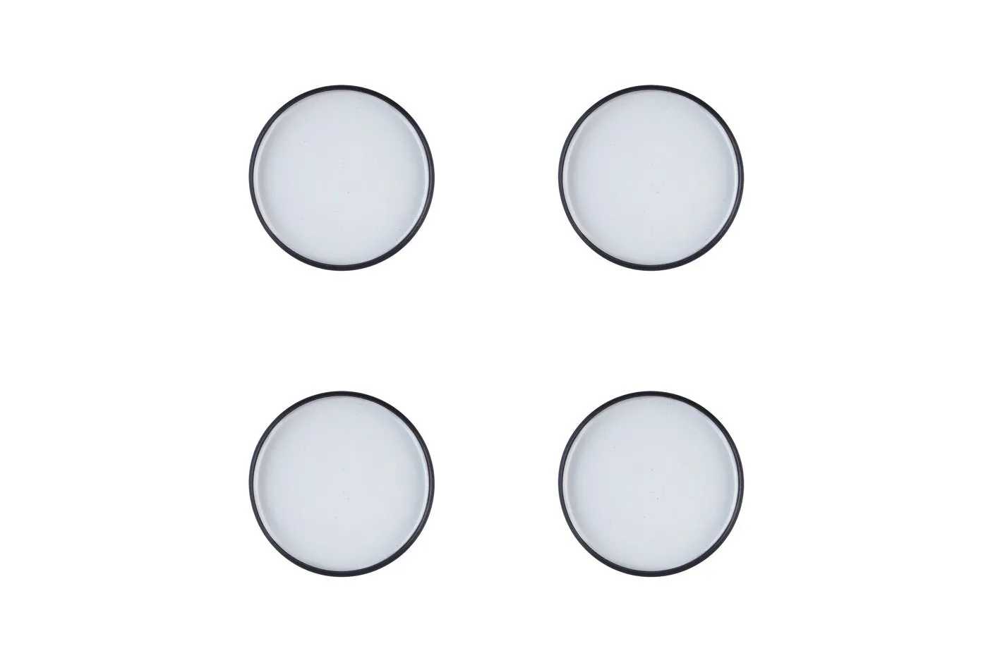 Assiette gourmet ø15,5cm - 4 pièces - onyx Noir