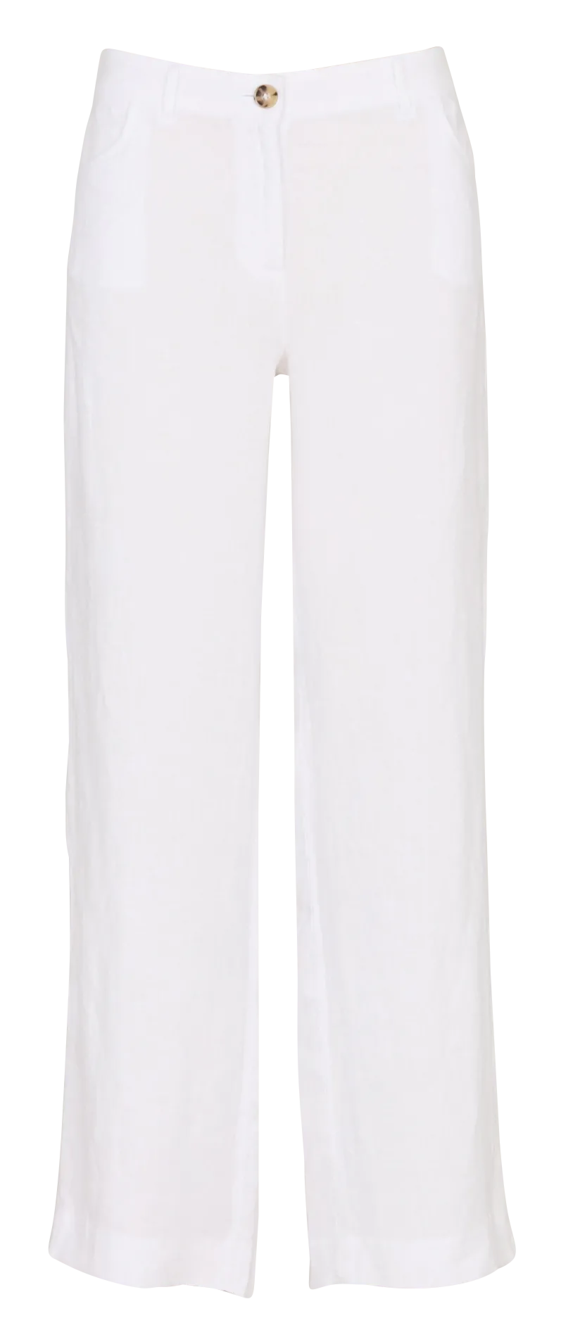 Pantalon large en lin Blanc PABLO