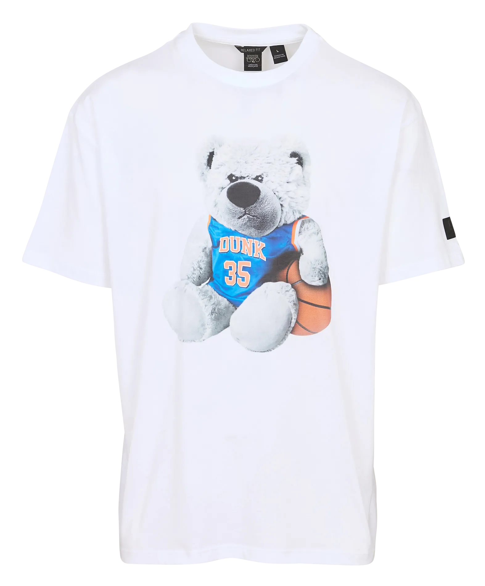 Tee-shirt col rond en coton Blanc DOAKES