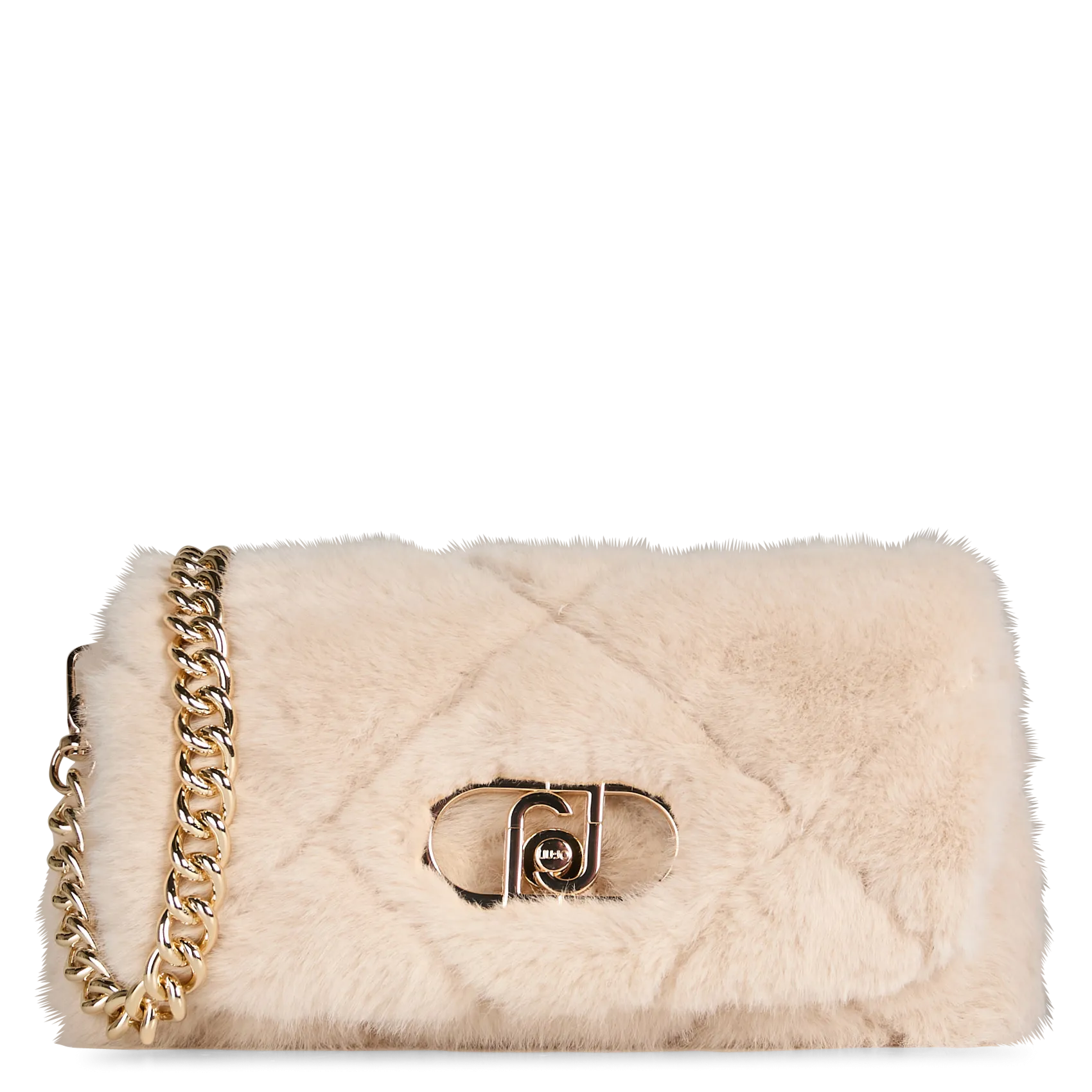 Sac bandoulière en fausse fourrure Blanc