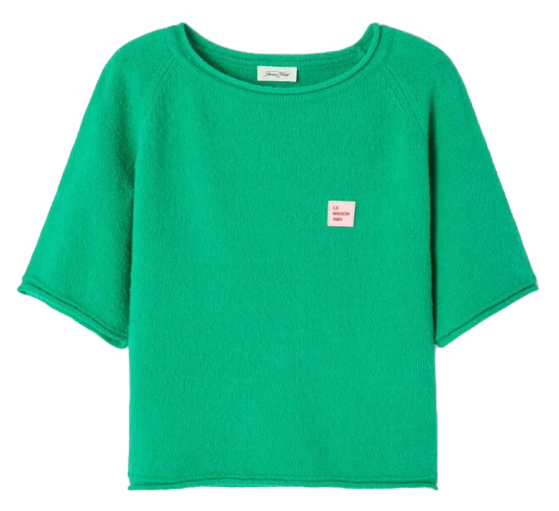 Pull ample manches courtes Vert DYLBAY