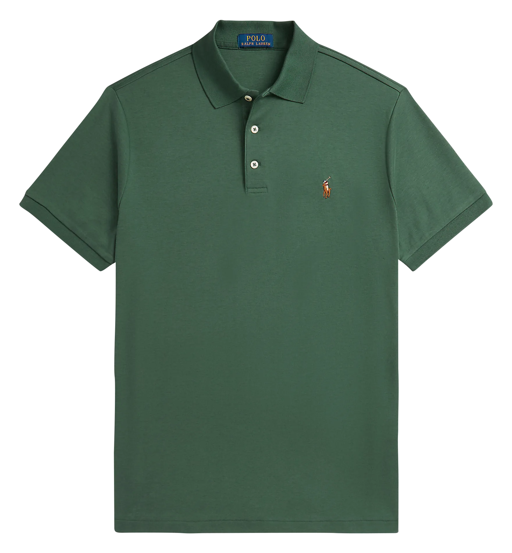 Polo slim-fit en coton Vert
