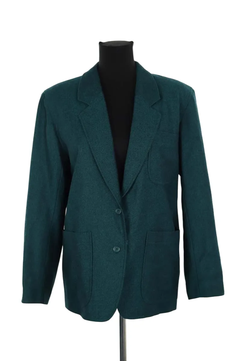 Blazer en laine Vert