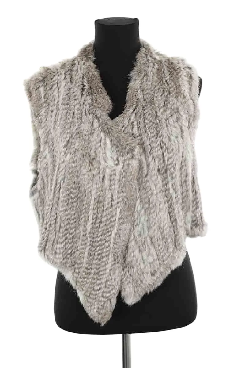 Veston en fourrure Gris