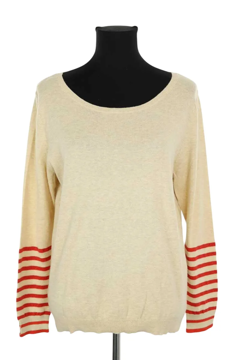 Pull en coton Beige