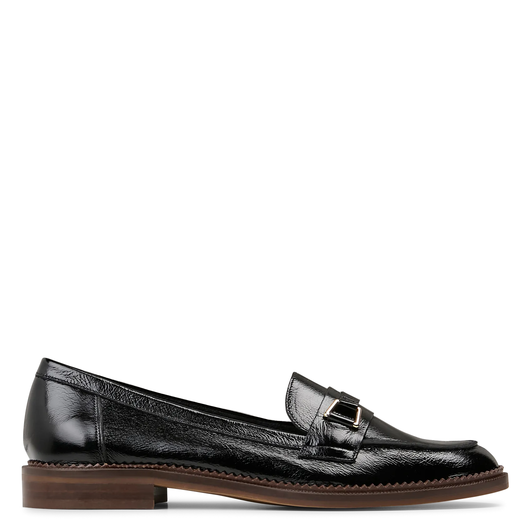 Mocassins en cuir Noir ALANNA