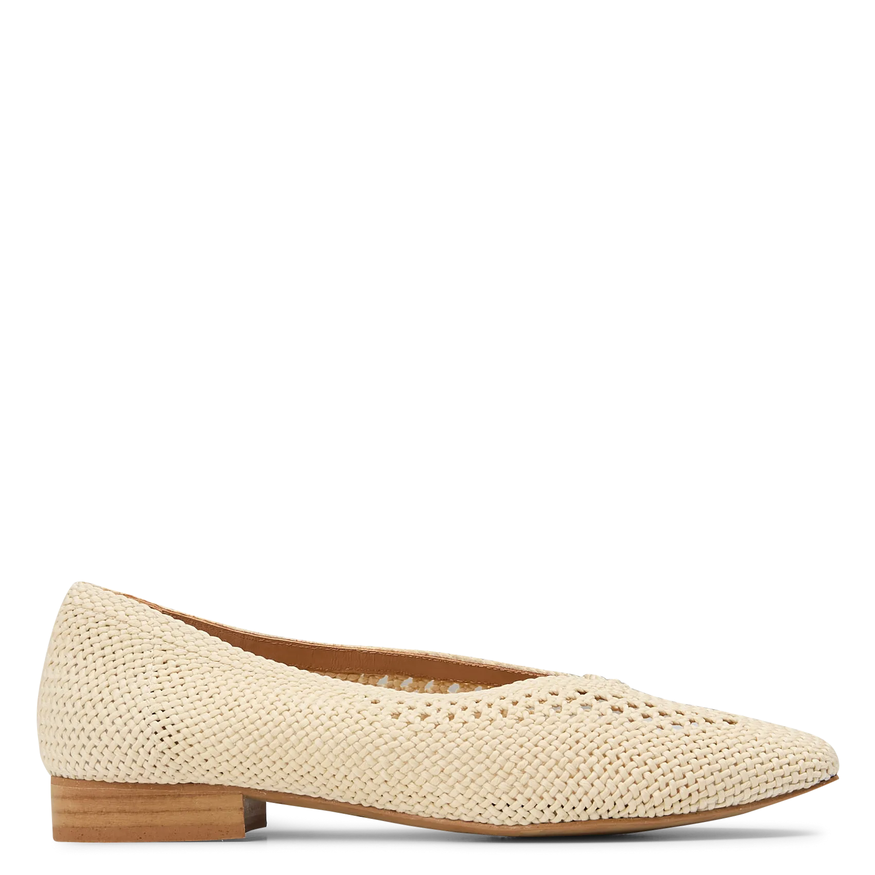 Ballerines en paille Blanc MAE