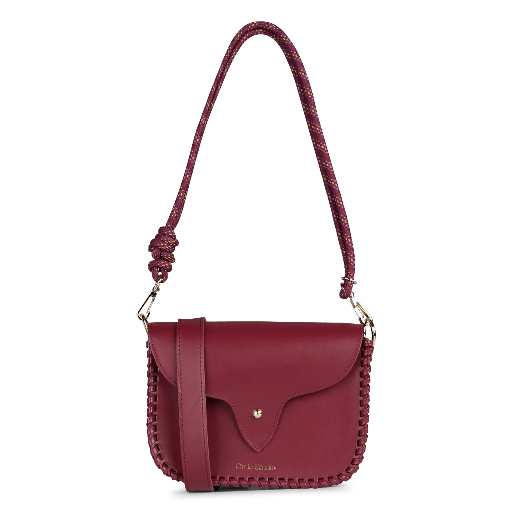 Sac bandoulière en cuir Violet WEST