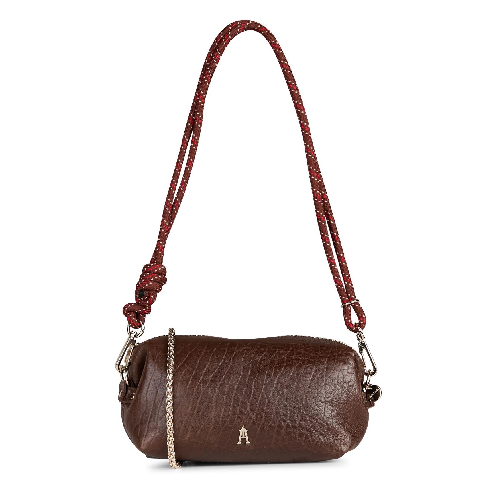 Sac porté épaule en cuir Marron NUAGE