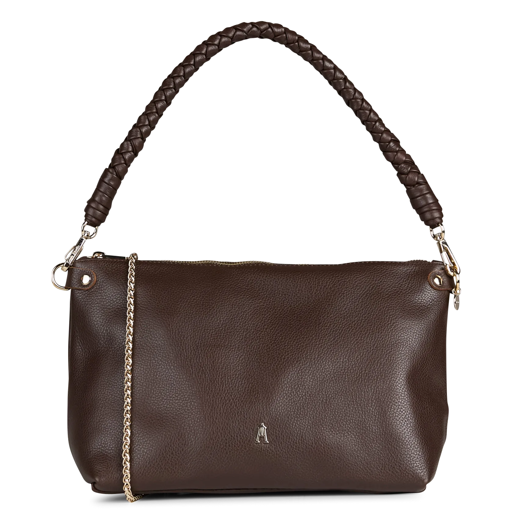 Sac à main en cuir Marron MALLOW TWIST