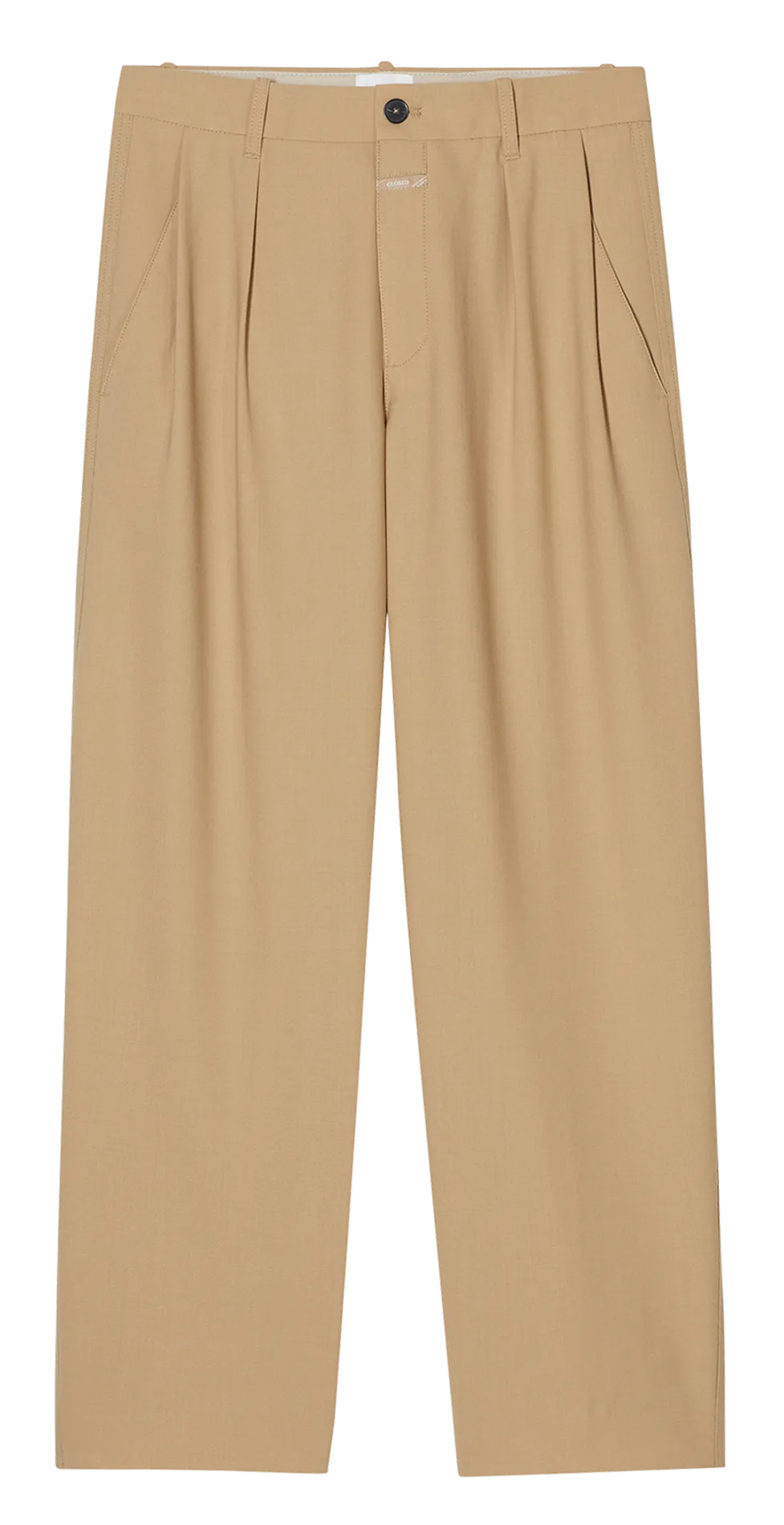 Pantalon large à pinces Beige RUTHY