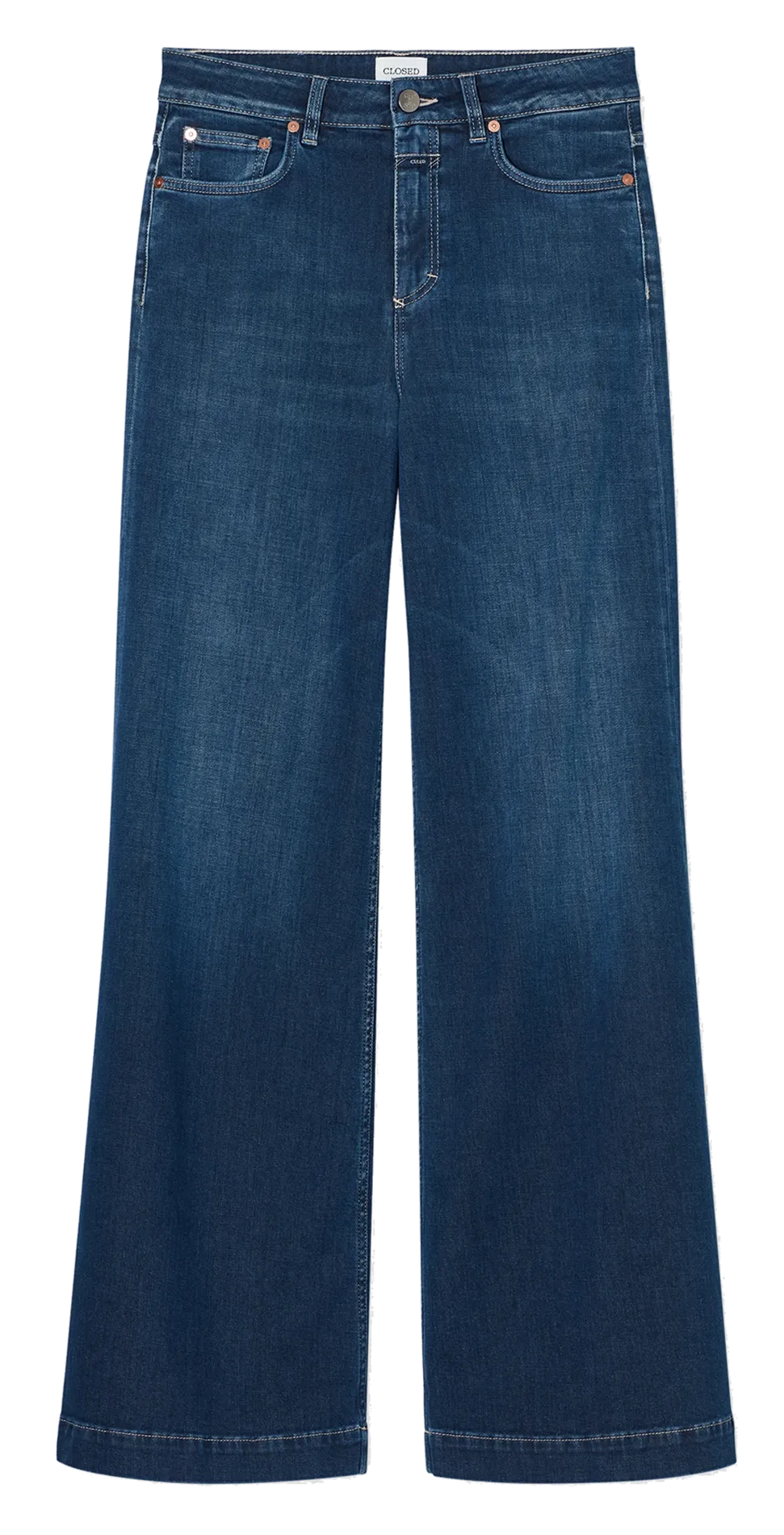 Jean large en coton mélangé Bleu GLOW UP