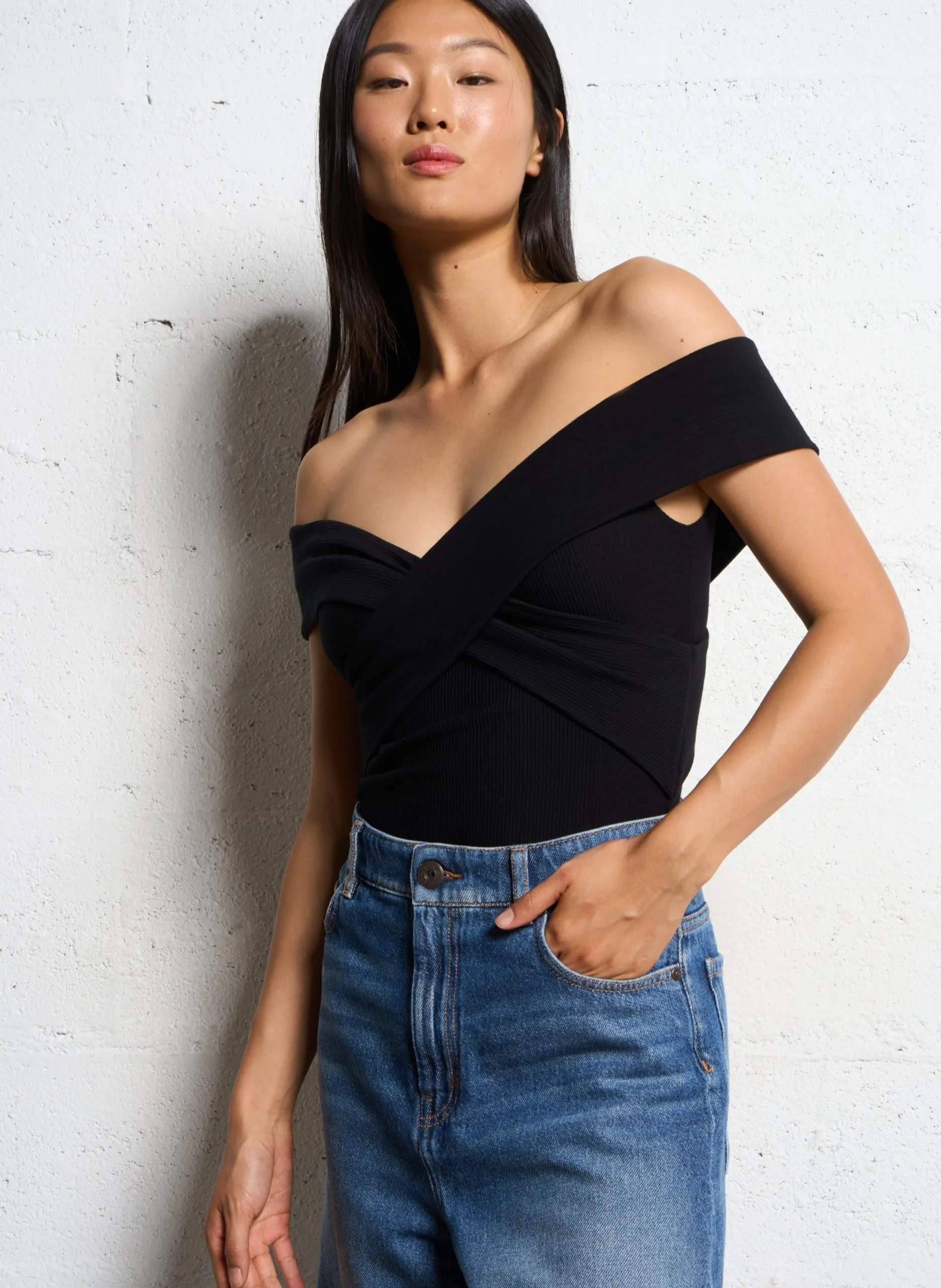 Body col V Noir CHRISTY