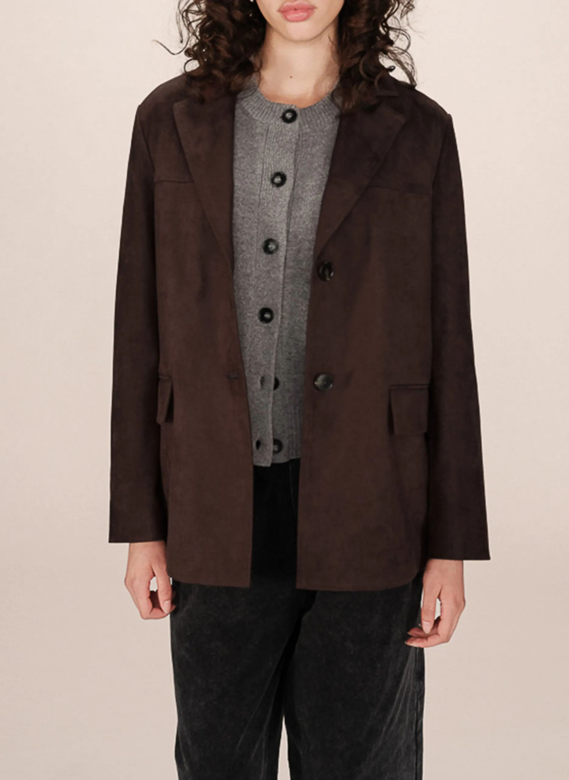 Veste col tailleur Marron SHANNON